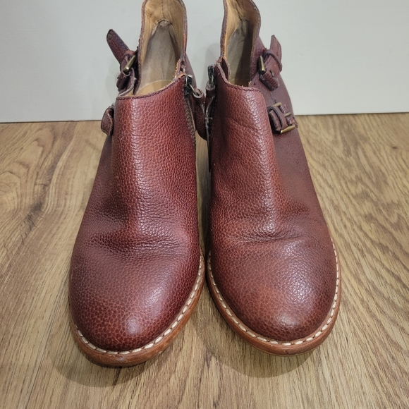 Anthropologie Schuler & Sons Philadelphia Leather ankle zip boots size 6 - Picture 9 of 9